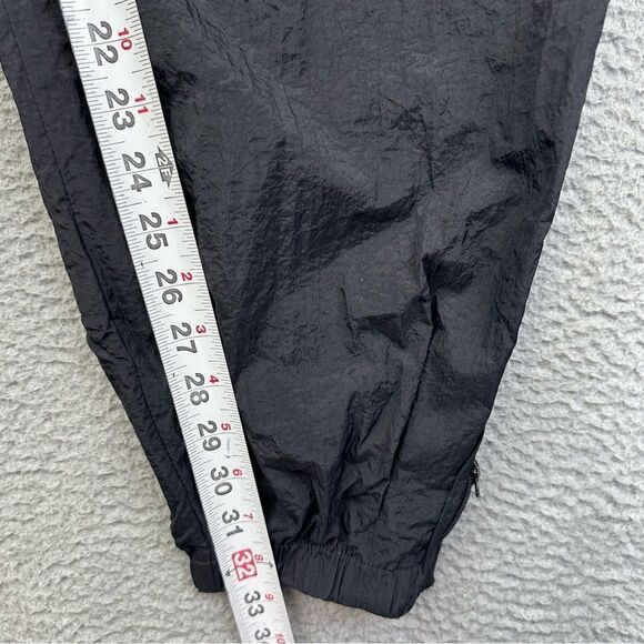 Vintage Nike Swooshy Pants Mens XXL Black Nylon Elastic Waist Joggers Activewear - Picture 10 of 15